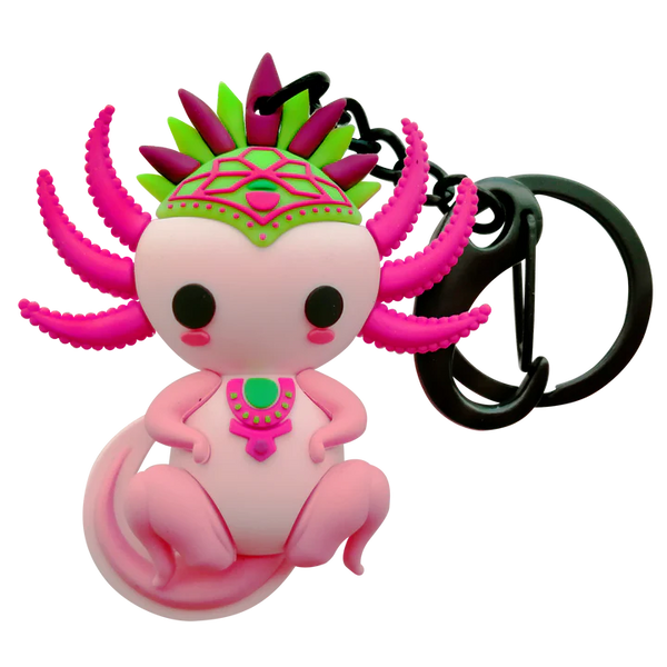 Ajolote Pink Keychain