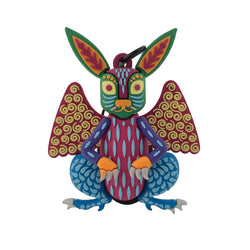 Alebrije Yu Rabbit plastic keychain