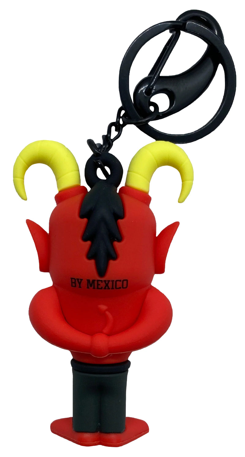 Devil 3d plastic keychain