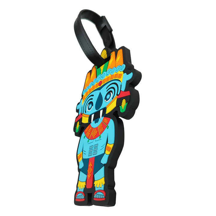 Luggage Tag Mexican God Tlaloc