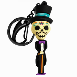Mexican Catrin Keychain day of the dead