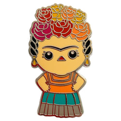 Frida Kahlo Metallic Pin