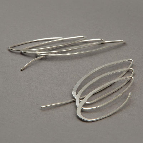 Scribble Sterling Silver Earrings
