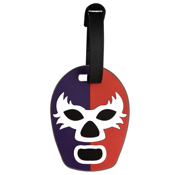 Luggage Tag - Luchador Red