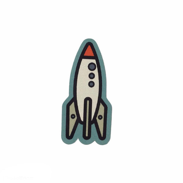 Rocket Waterproof Mini Sticker