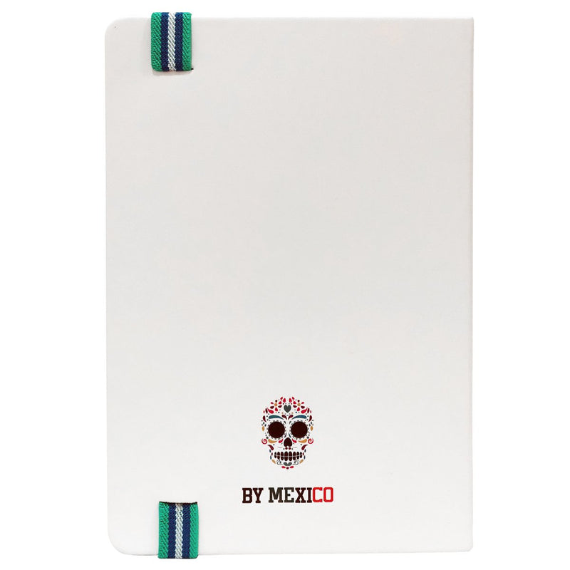 Calaveras Hardcover Notebook, White Skull Design Journal