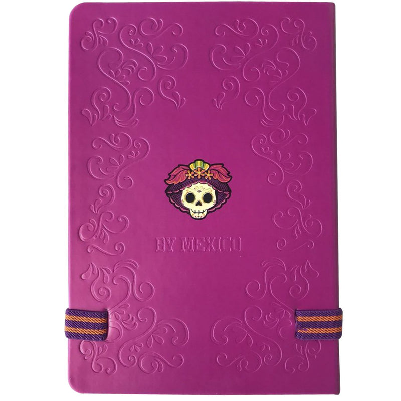 La Catrina Hardcover Notebook, Pink Journal day of the dead