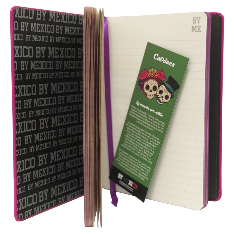 La Catrina Hardcover Notebook, Pink Journal