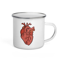 Anatomical Heart Enamel Mug