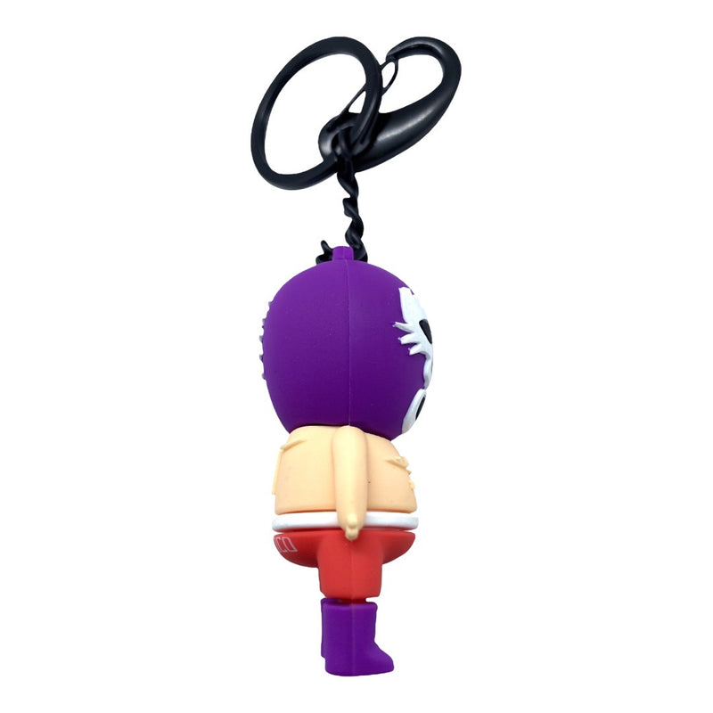 Luchador Keychain - Purple