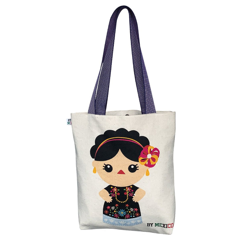 Canvas Tote-Bag Mexican Doll