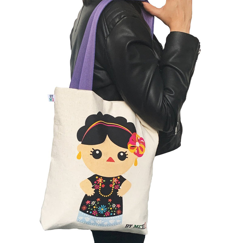 Canvas Tote-Bag Mexican oaxaca Doll