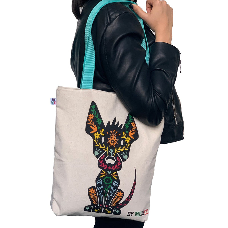 Canvas Tote-Bag Xolo Mexican dog